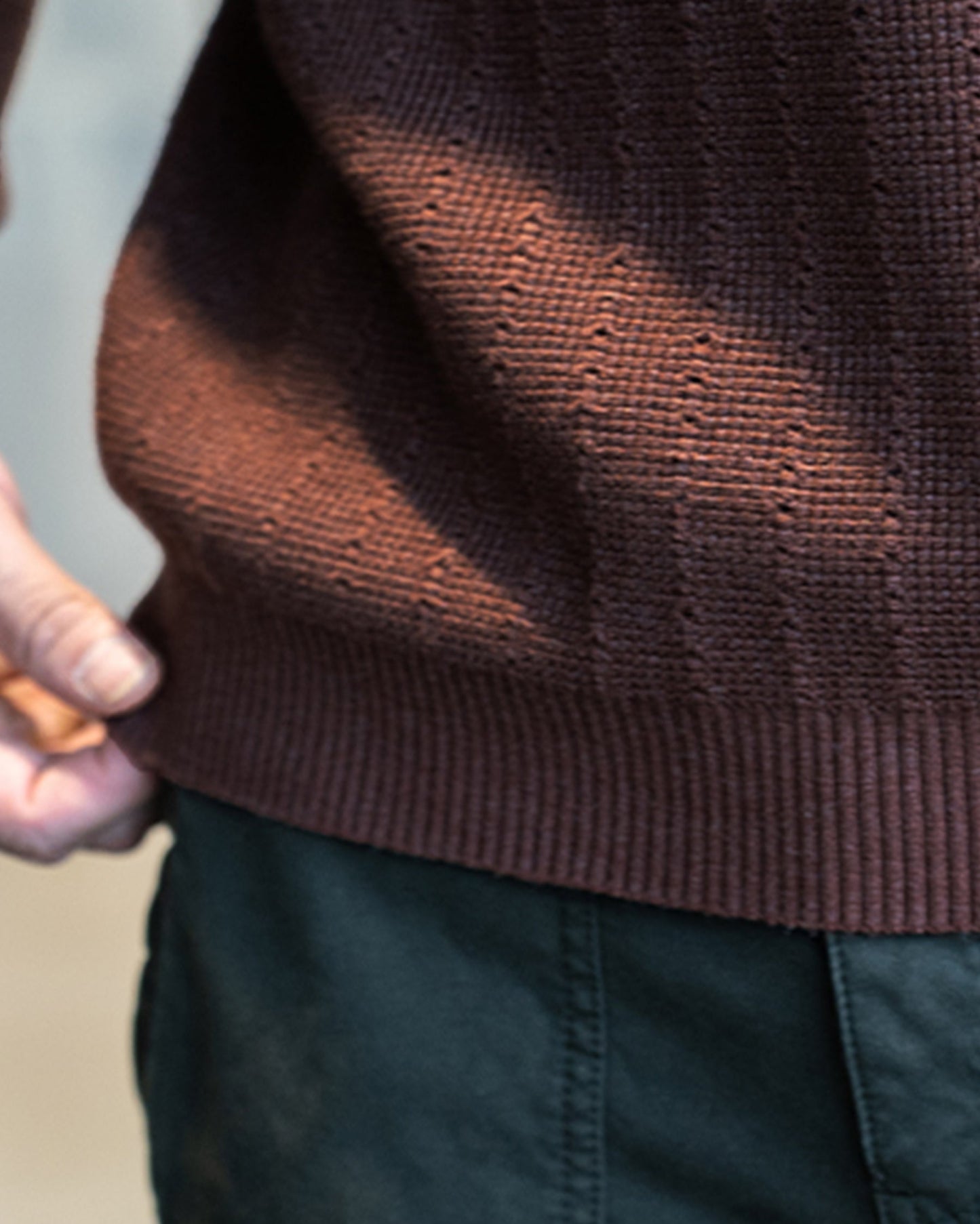 Pineapple Knit Pullover Sweater