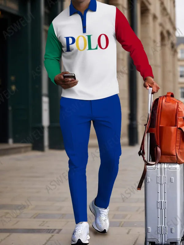 Long Sleeve Zipper Two-piece Set