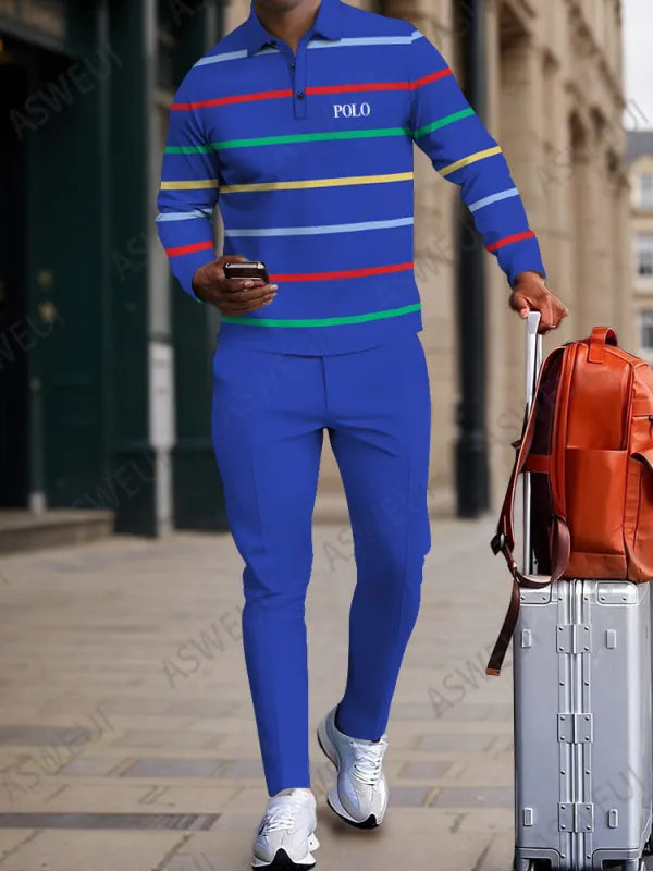 Long Sleeve Zipper Two-piece Set