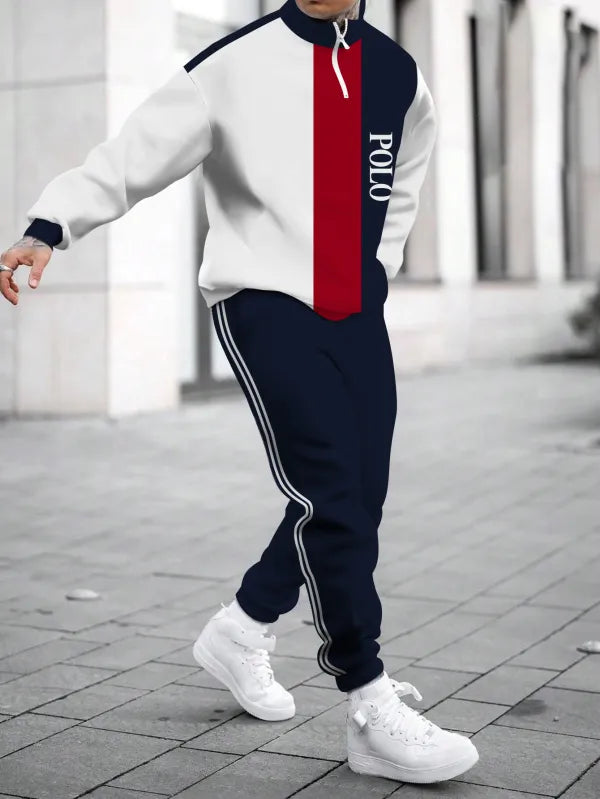 Long Sleeve Zipper Two-piece Set