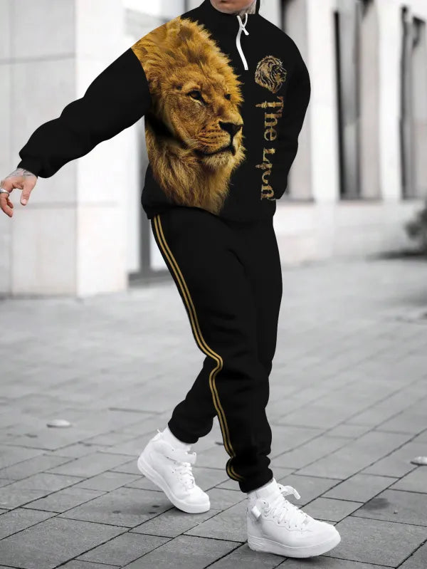 Long Sleeve Zipper Two-piece Set