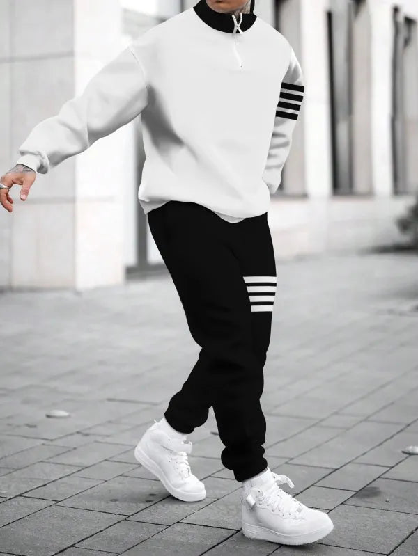 Long Sleeve Zipper Two-piece Set