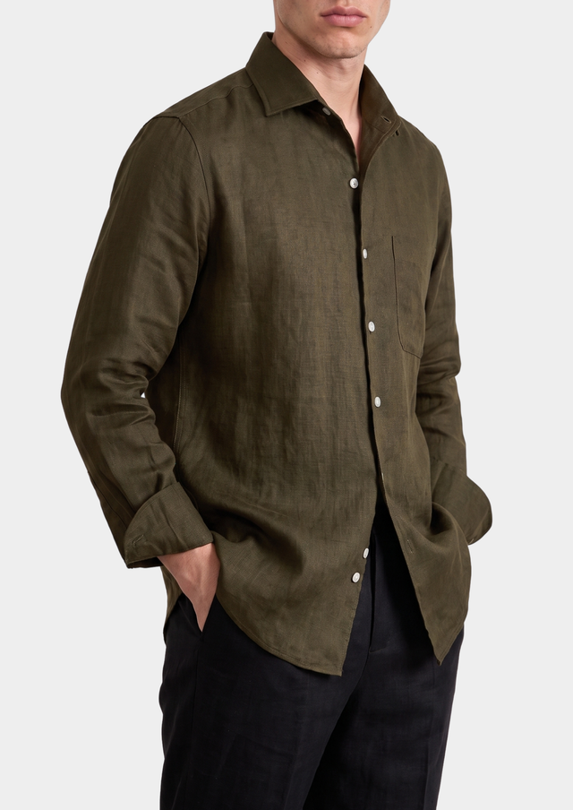 Praiano Coastal Shirt - Olive