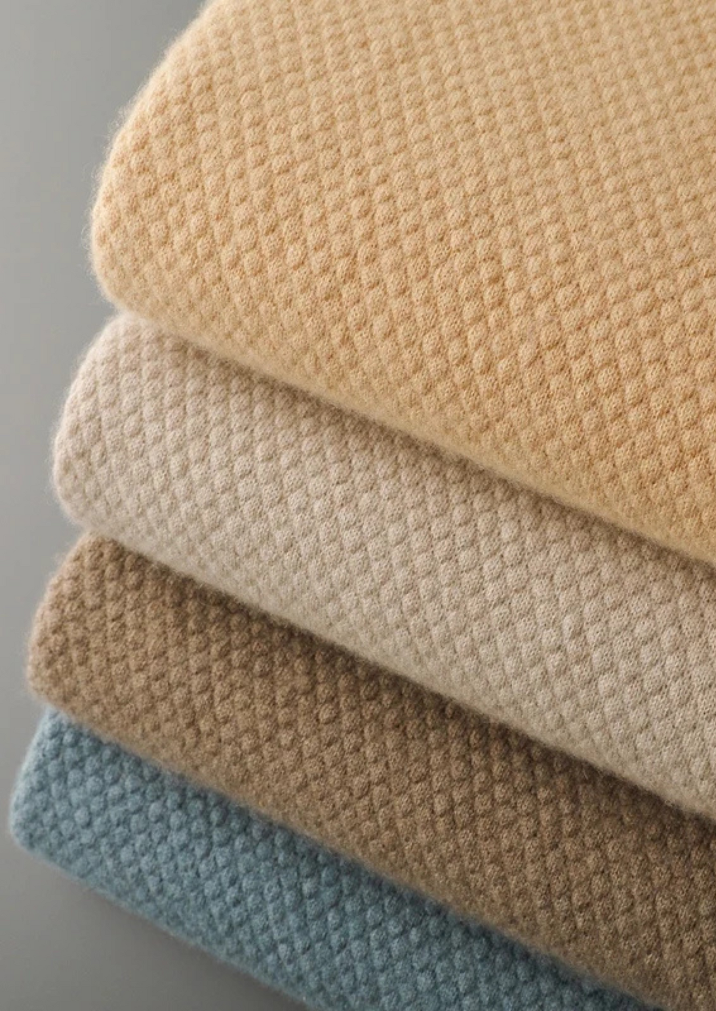 Premium Cashmere Mustard Two-Tone Polo