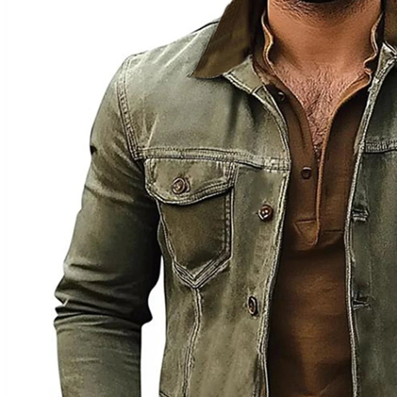 Distressed Denim Jacket