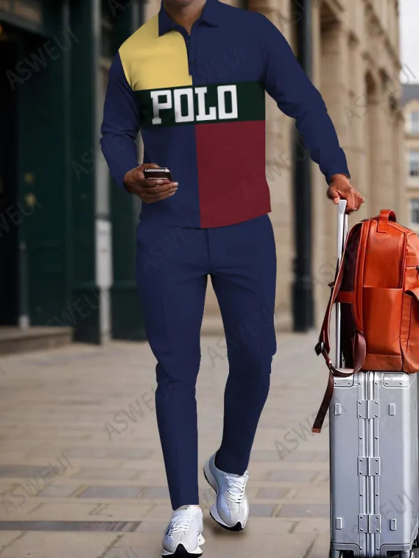 Long Sleeve Zipper Two-piece Set