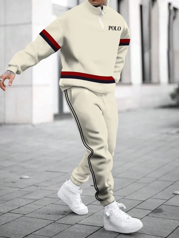 Long Sleeve Zipper Two-piece Set