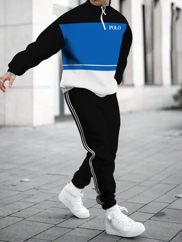 Long Sleeve Zipper Two-piece Set