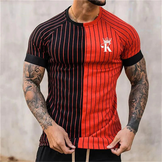 King Red Striped T-Shirt