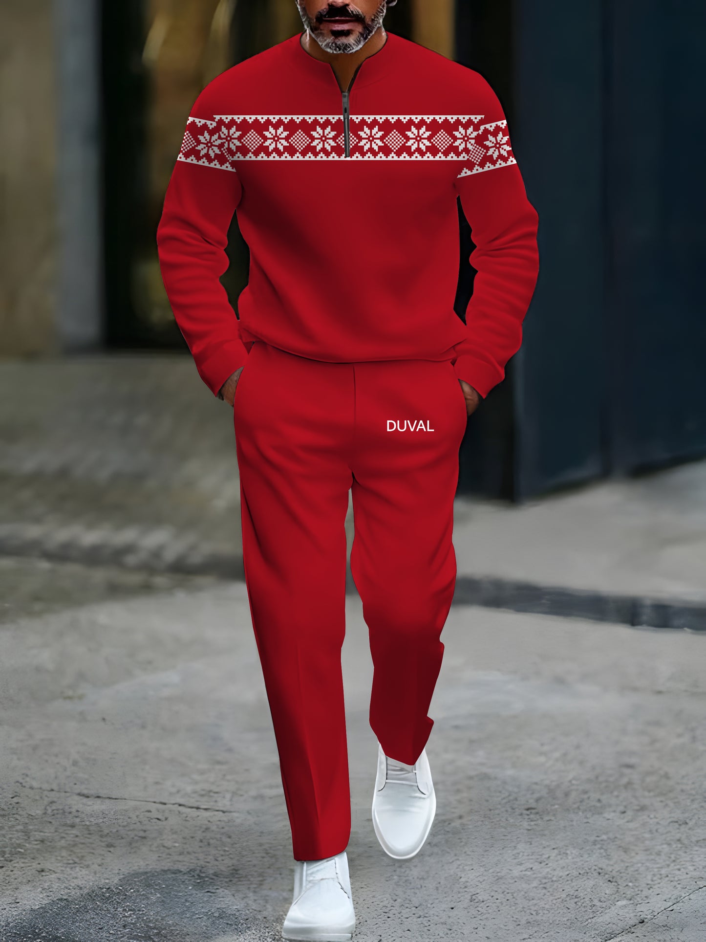 North Pole Quarter-Zip Two-Piece Sweater Set