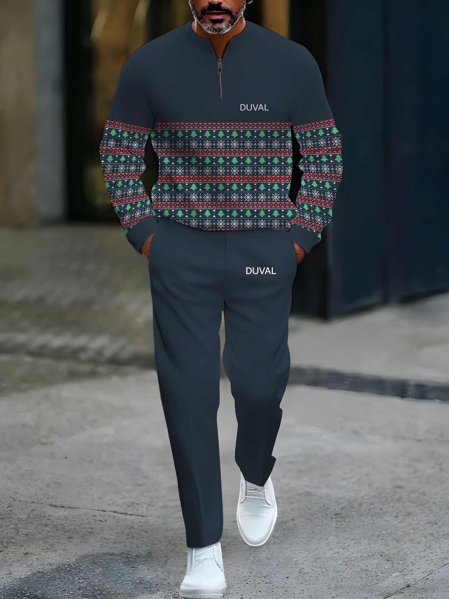 North Pole Quarter-Zip Two-Piece Sweater Set