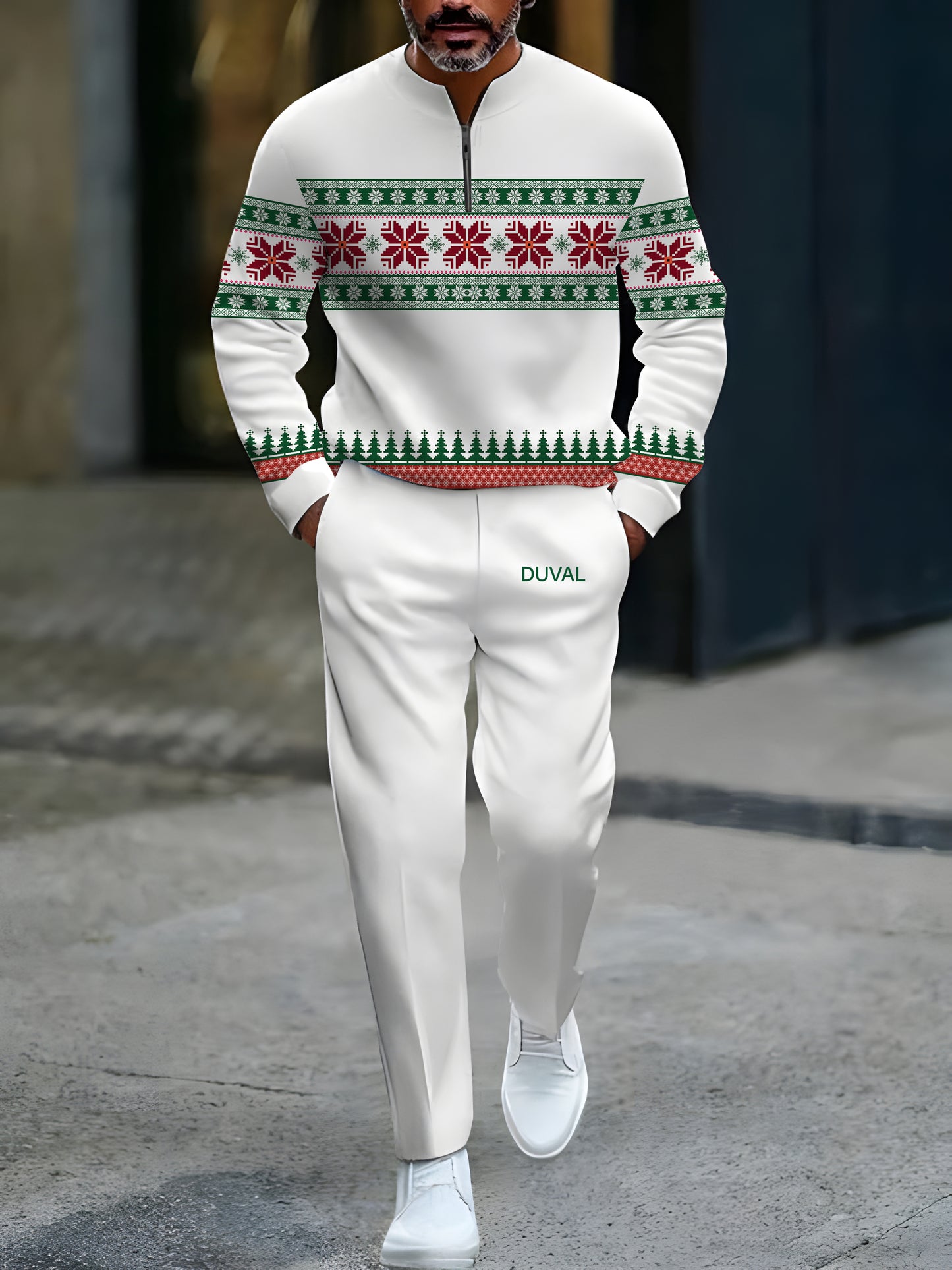 North Pole Quarter-Zip Two-Piece Sweater Set