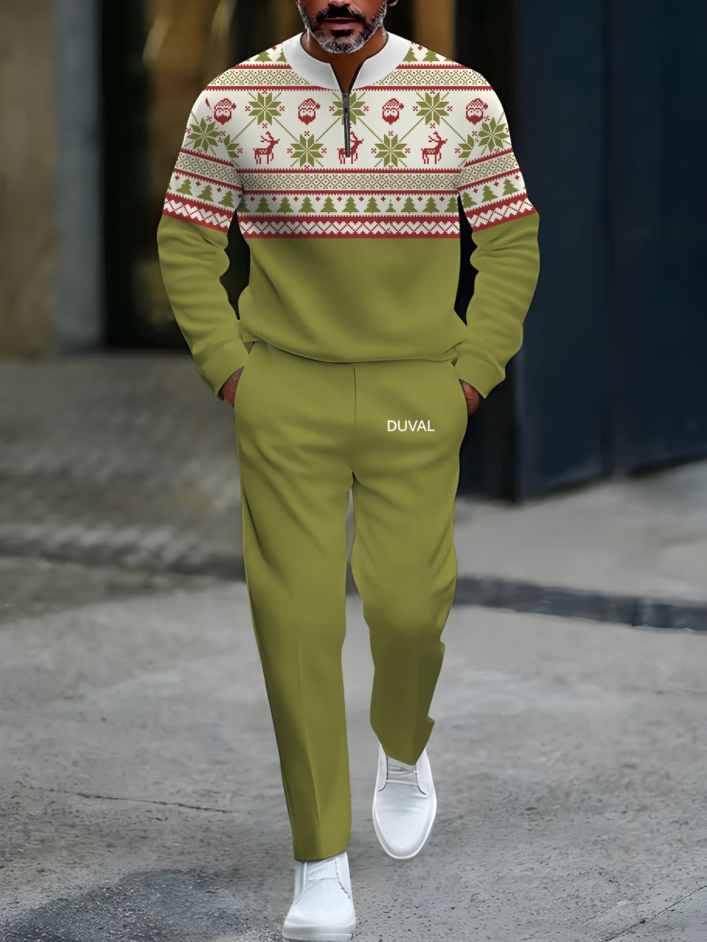 North Pole Quarter-Zip Two-Piece Sweater Set