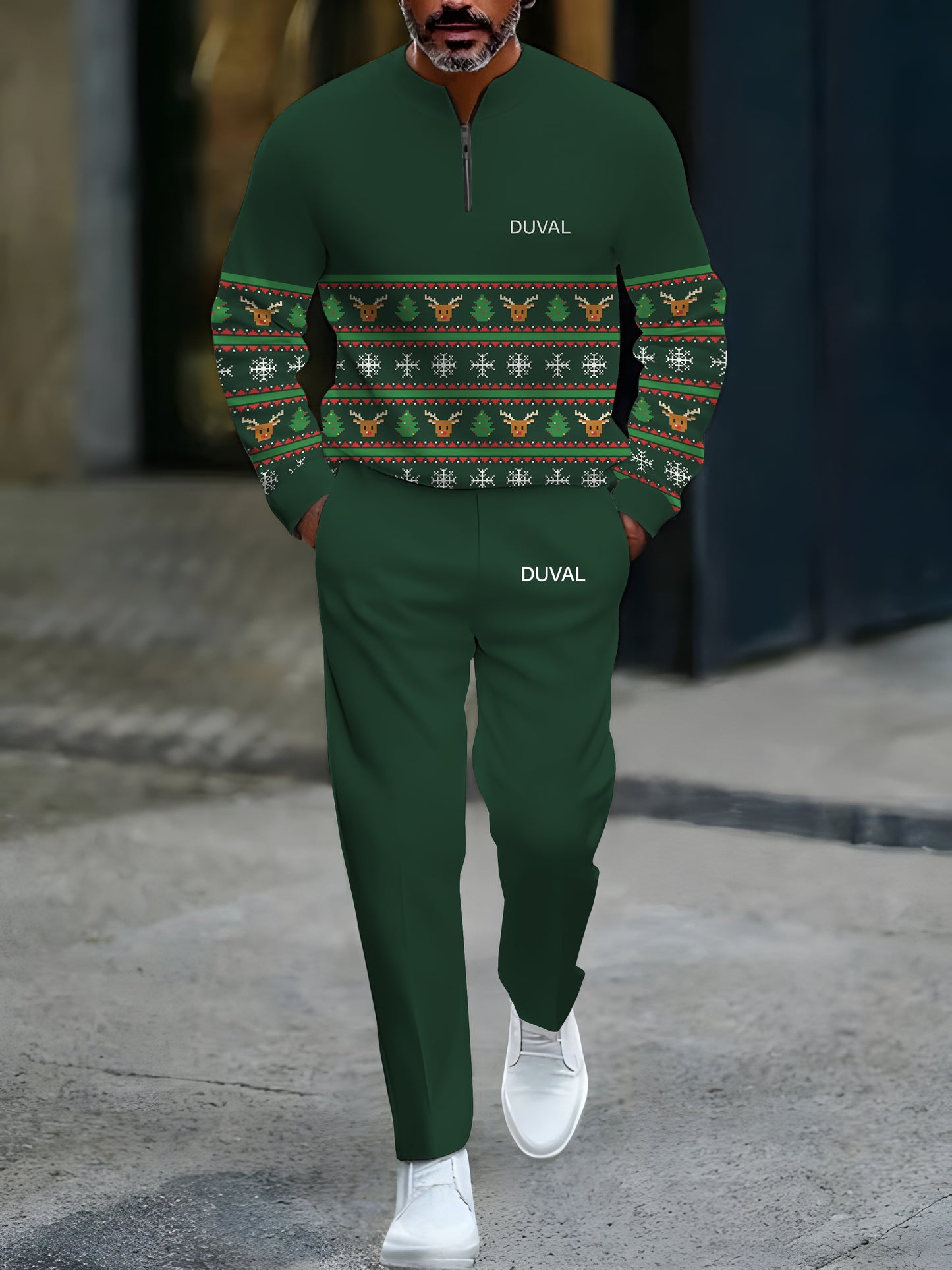 North Pole Quarter-Zip Two-Piece Sweater Set