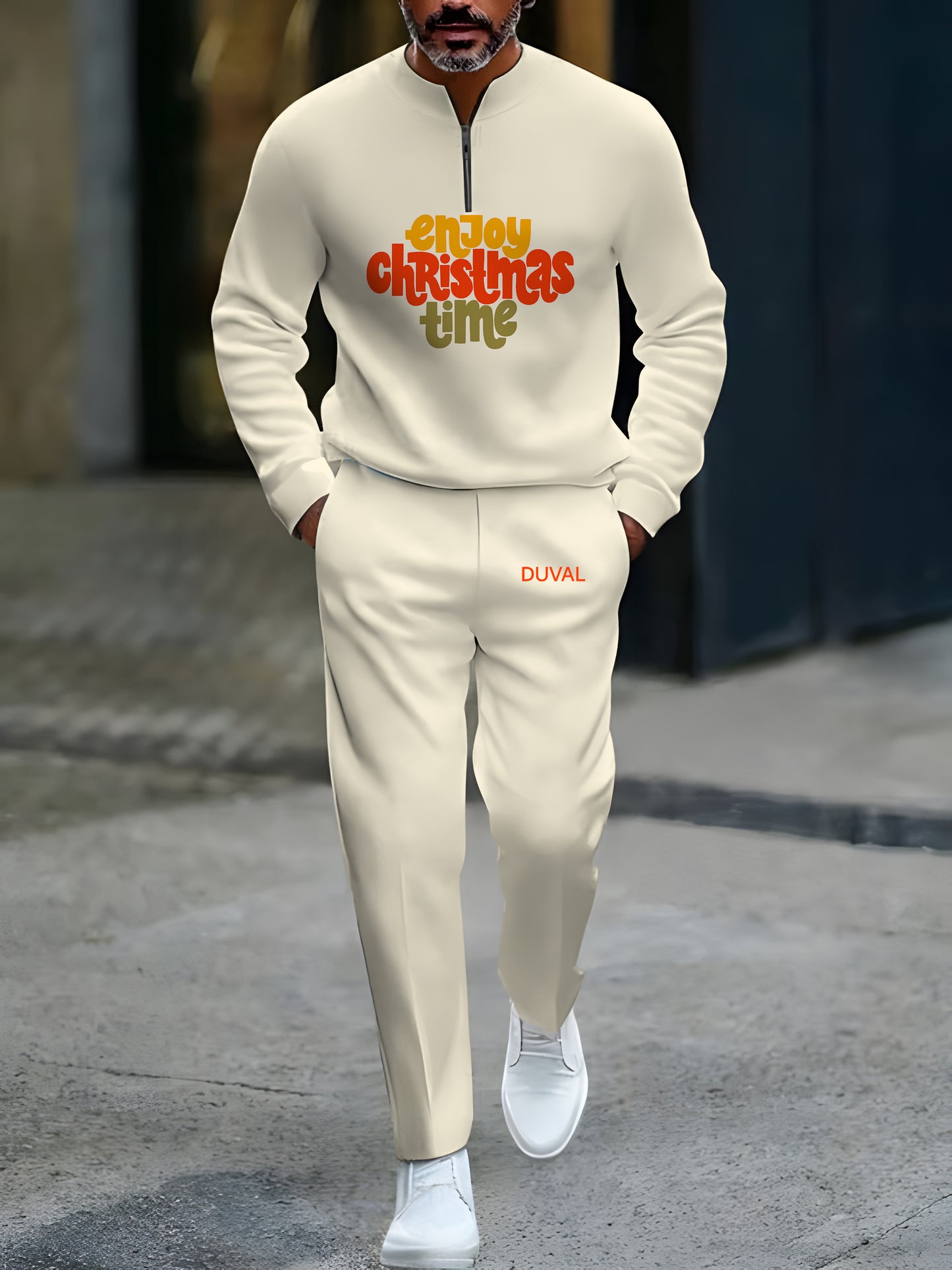 North Pole Quarter-Zip Two-Piece Sweater Set