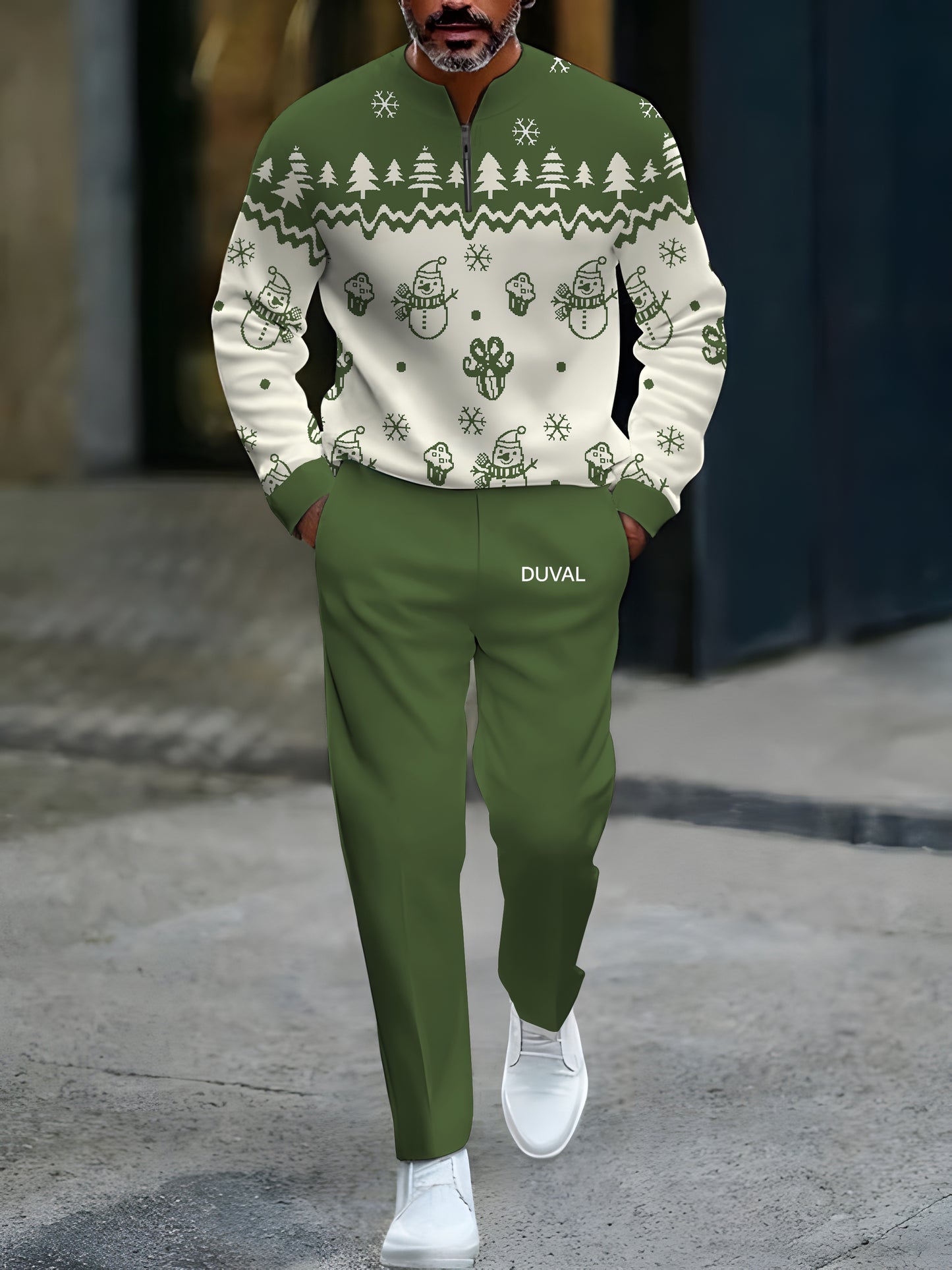 North Pole Quarter-Zip Two-Piece Sweater Set