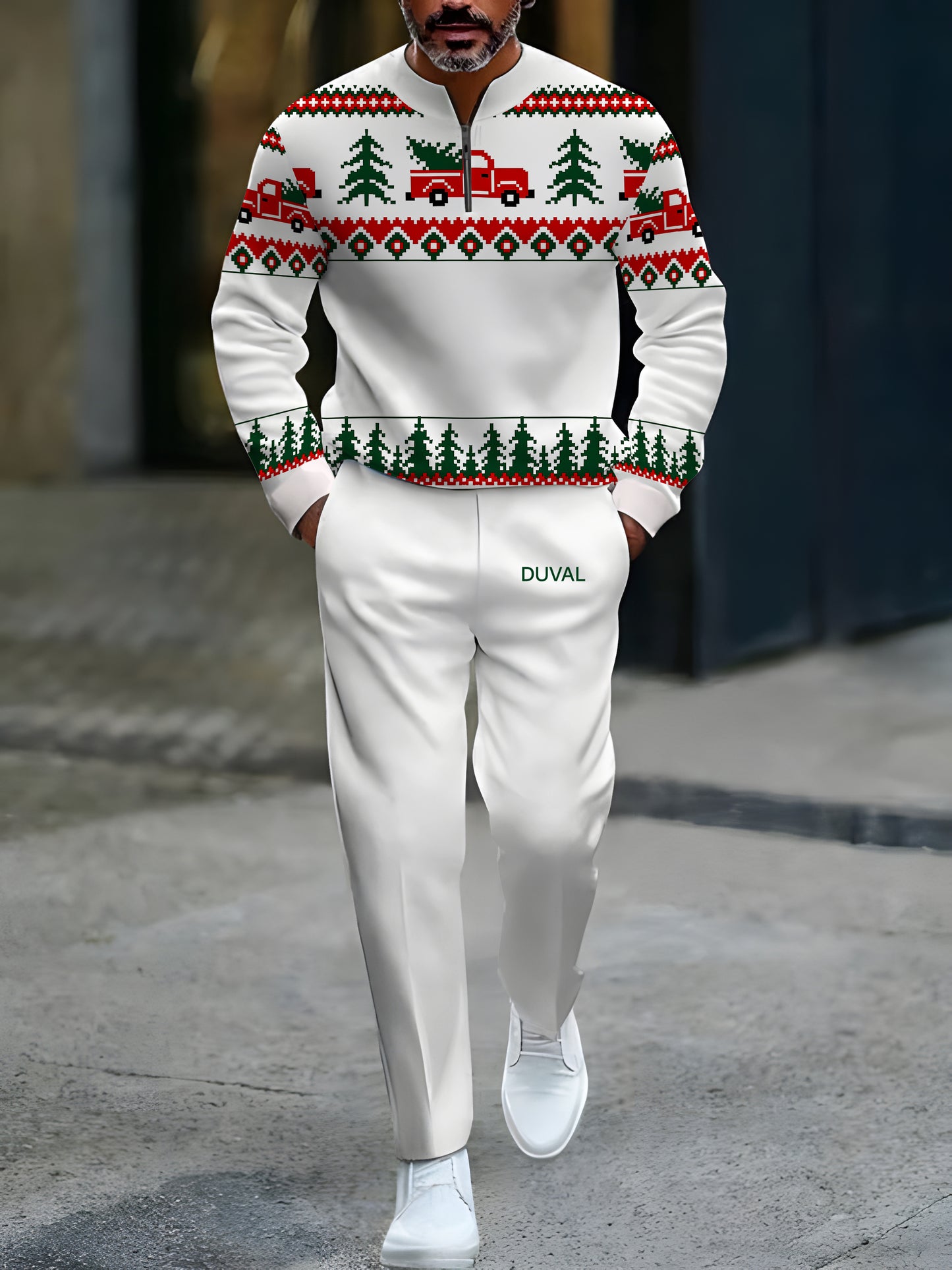 North Pole Quarter-Zip Two-Piece Sweater Set