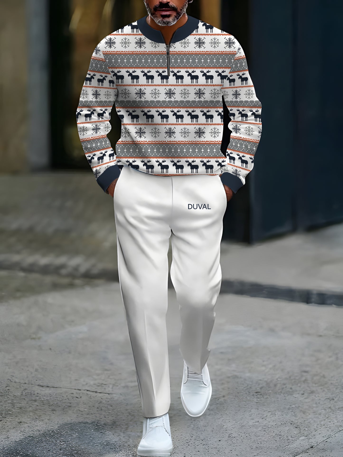 North Pole Quarter-Zip Two-Piece Sweater Set