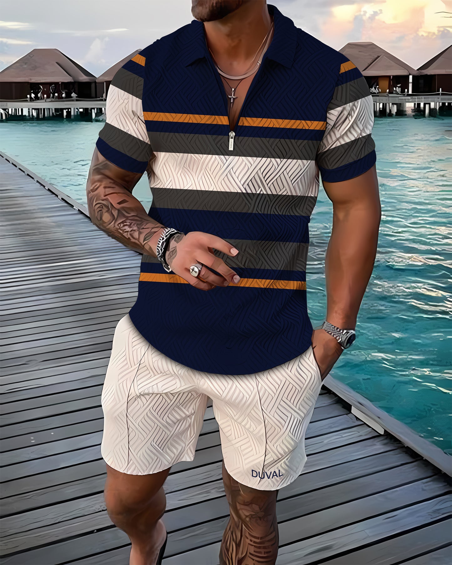 Draven Polo Shirt And Shorts Co-Ord