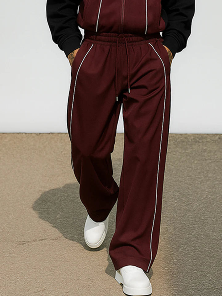 Casual Sport Color Block Matching Set