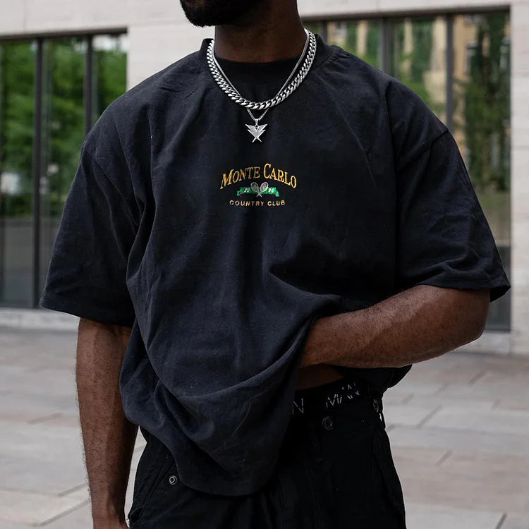 Vintage Print Oversized T-Shirt - DUVAL
