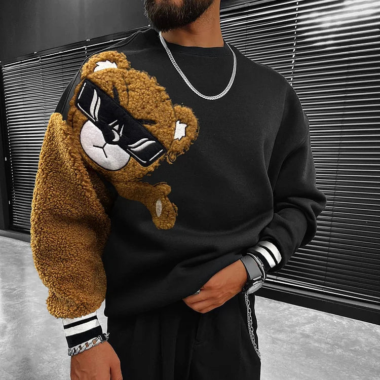 Teddy bear hot sale sweatshirt mens