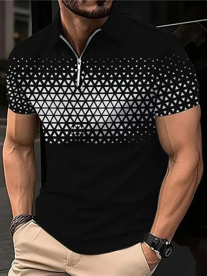 Casual Zipper Polo