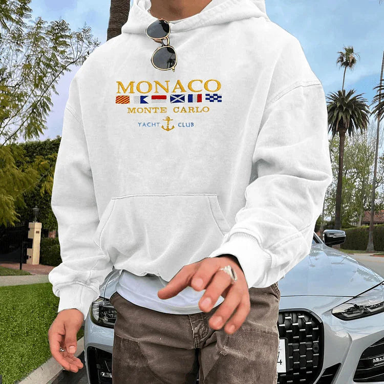 Monaco Monte Carlo Yacht Club Hoodie White