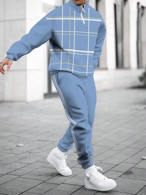 Long Sleeve Zipper Two-piece Set