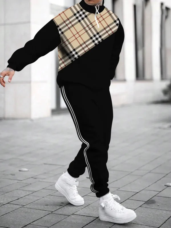 Long Sleeve Zipper Two-piece Set