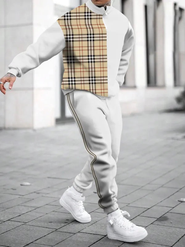 Long Sleeve Zipper Two-piece Set