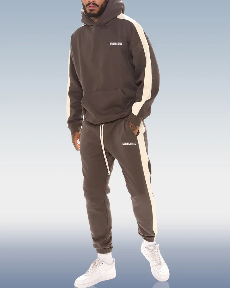 Colorblock Hoodie Set