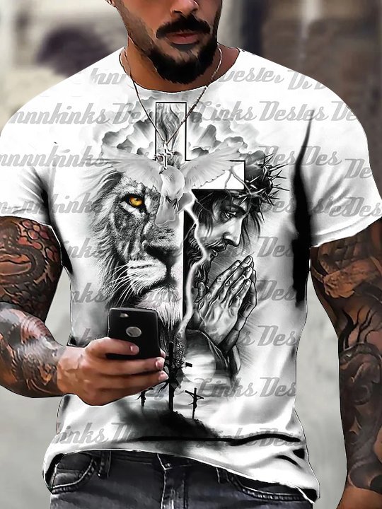 Men's Fashion Casual Printed T-Shirt - DUVAL