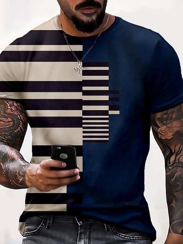 Men's Fashion Casual Printed T-Shirt - DUVAL