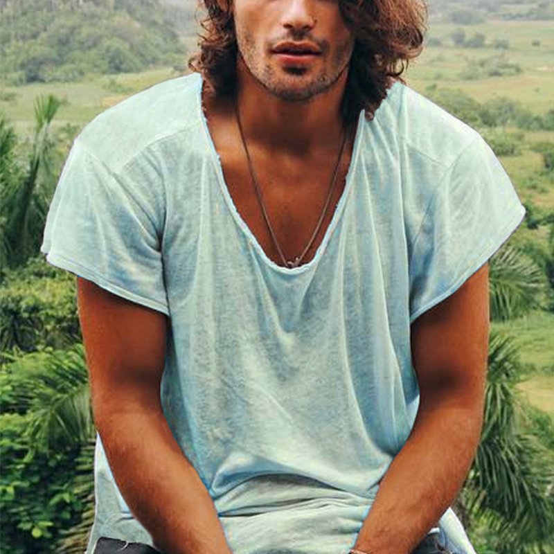 Men's Pure Cotton Casual T-shirt - DUVAL