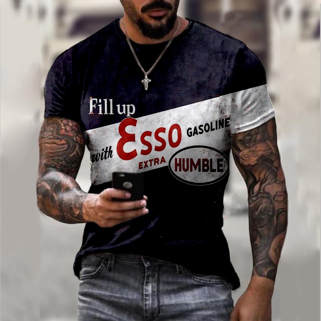 Retro Hit Color Letter Print Short-Sleeved T-Shirt - DUVAL