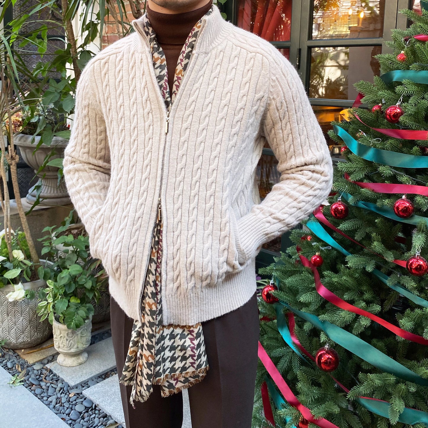 Retro British Style Casual Cardigan