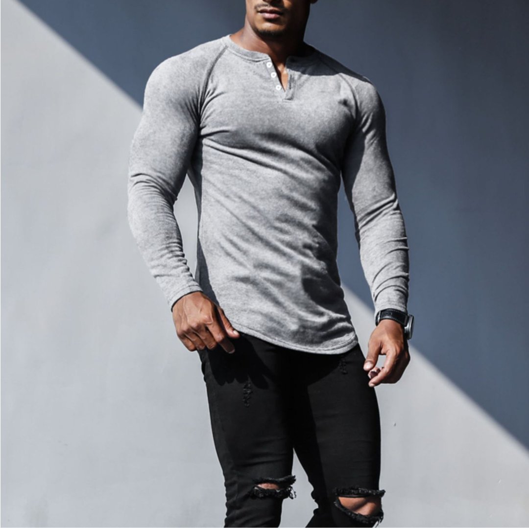 Men's Basic Long Sleeve Top - DUVAL