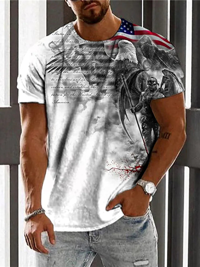 Men's Fashion Casual Printed T-Shirt - DUVAL
