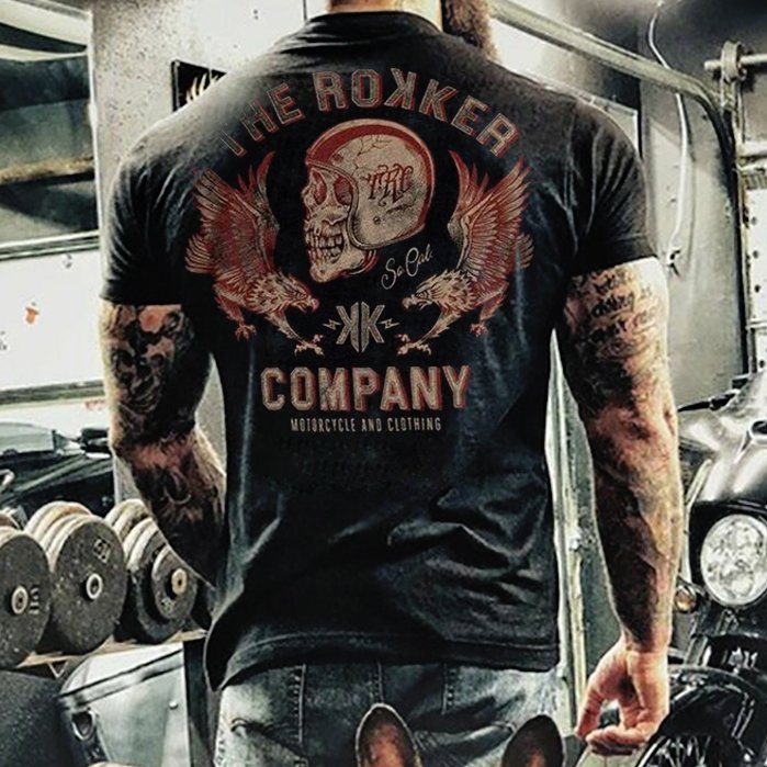 Retro print short-sleeved T-shirt - DUVAL