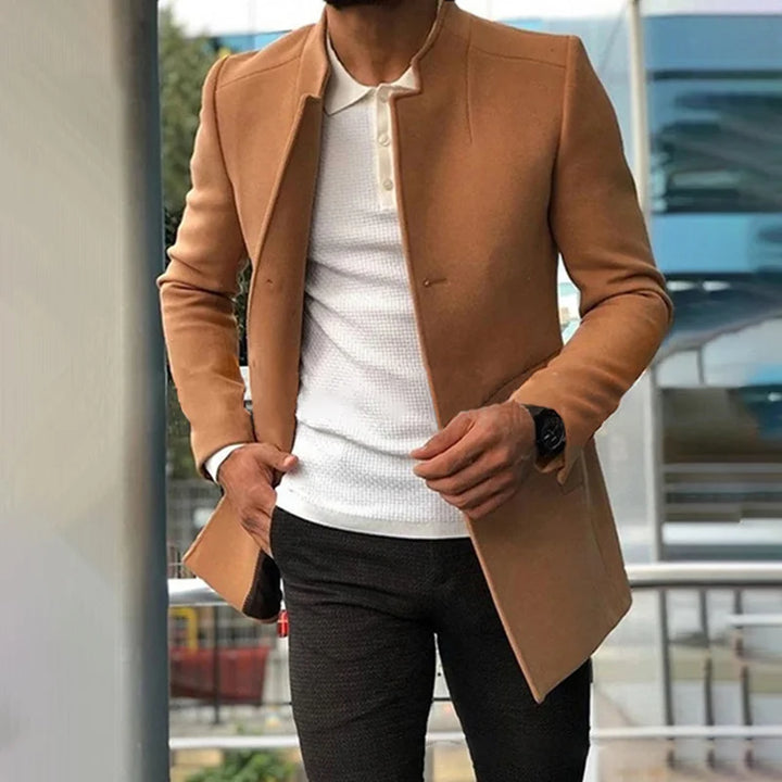 Solid Color Stand Collar Casual Fashion Short Coat - DUVAL