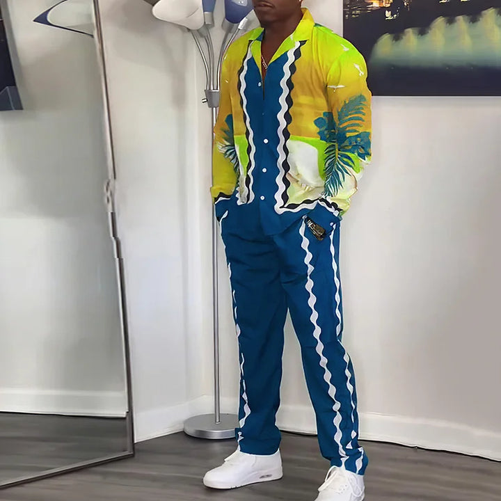 Rain Forest Vacation Long Sleeve And Trouser Co-Ord Set - DUVAL