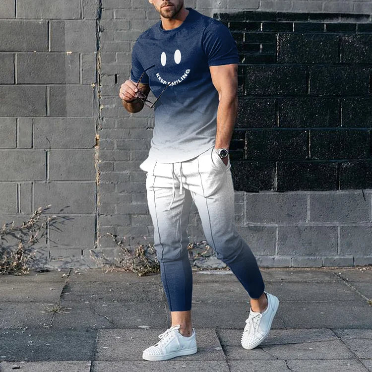 Blue Smile Tracksuit Co-Ord - DUVAL