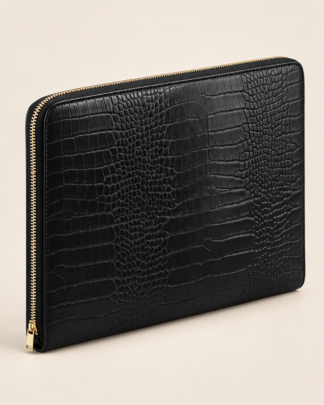 The Basel 34 — Croc-Texture 13" Laptop Portfolio