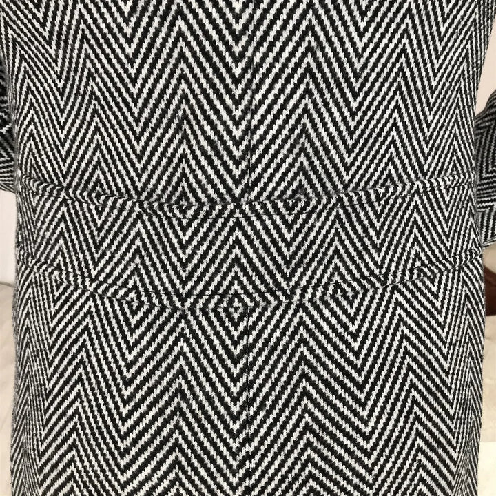 Trendy Herringbone Diagonal Placket - DUVAL