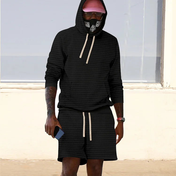 Loverance Checkered Hoodie &amp; Shorts Co-Ord - DUVAL