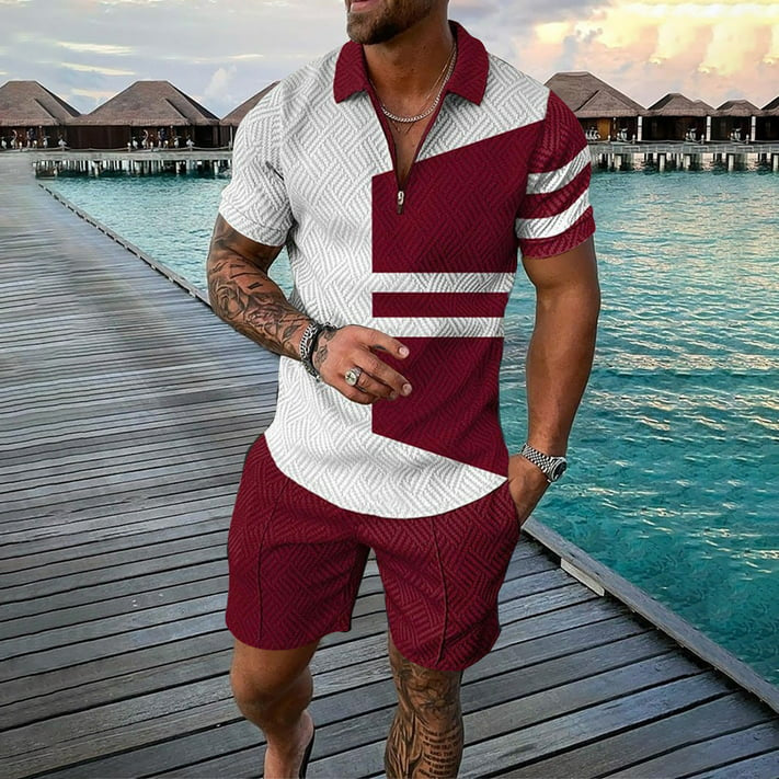 Mel Ruby Polo Shirt And Shorts Co-Ord - DUVAL