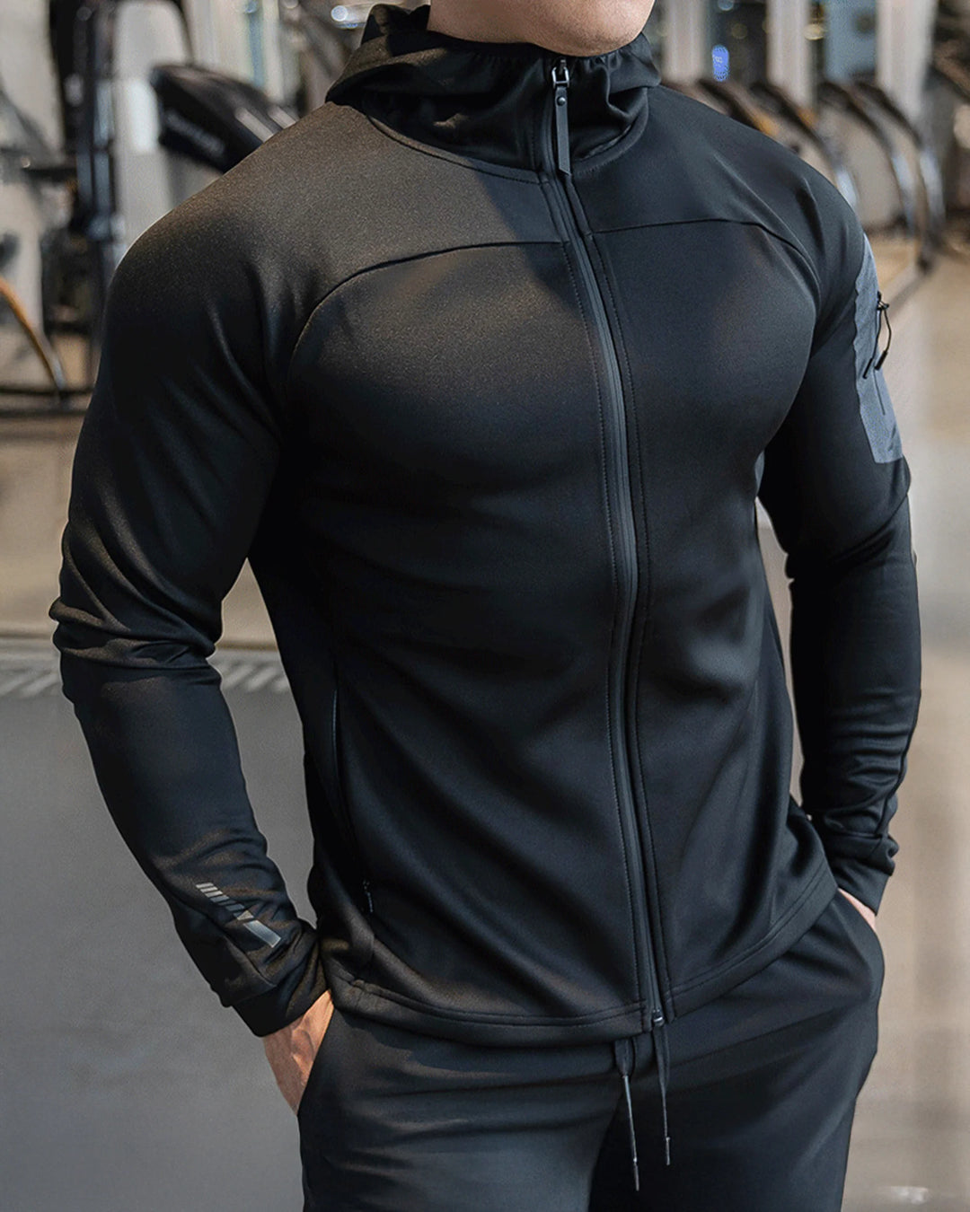 Arm Pocket Performance Hooded Jacket - DUVAL