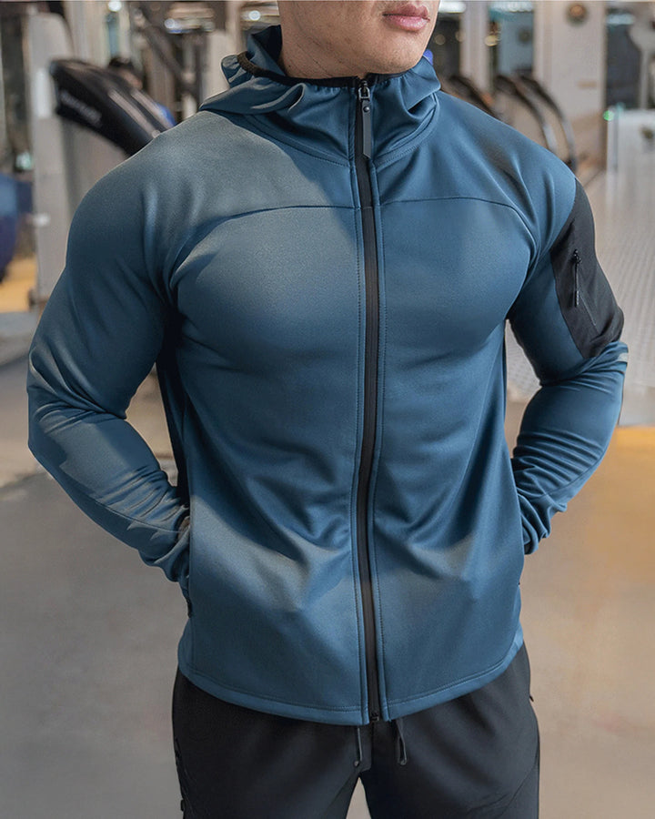 Arm Pocket Performance Hooded Jacket - DUVAL