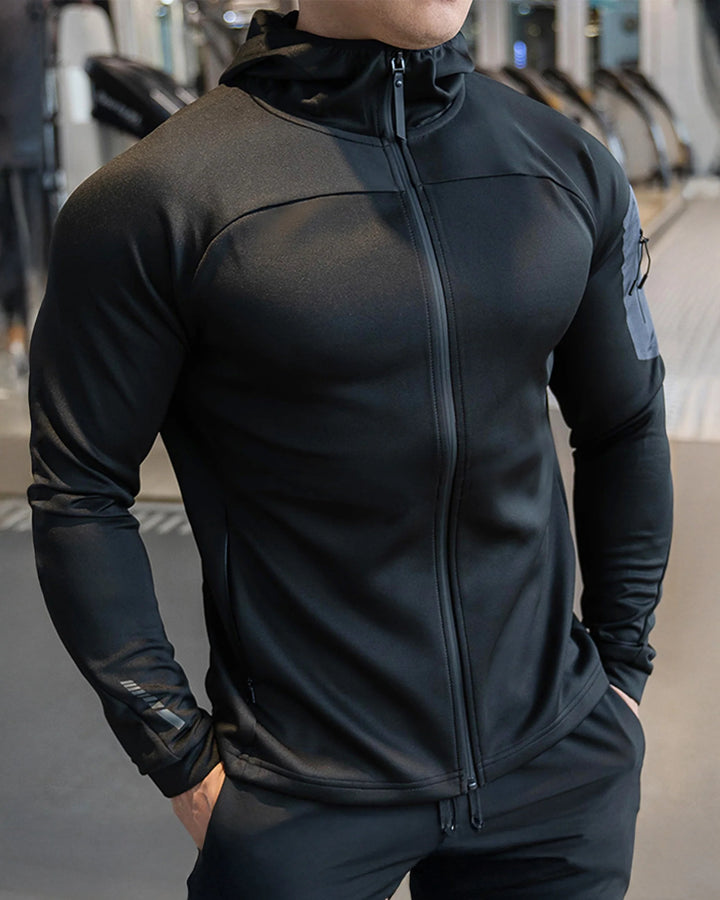Arm Pocket Performance Hooded Jacket - DUVAL